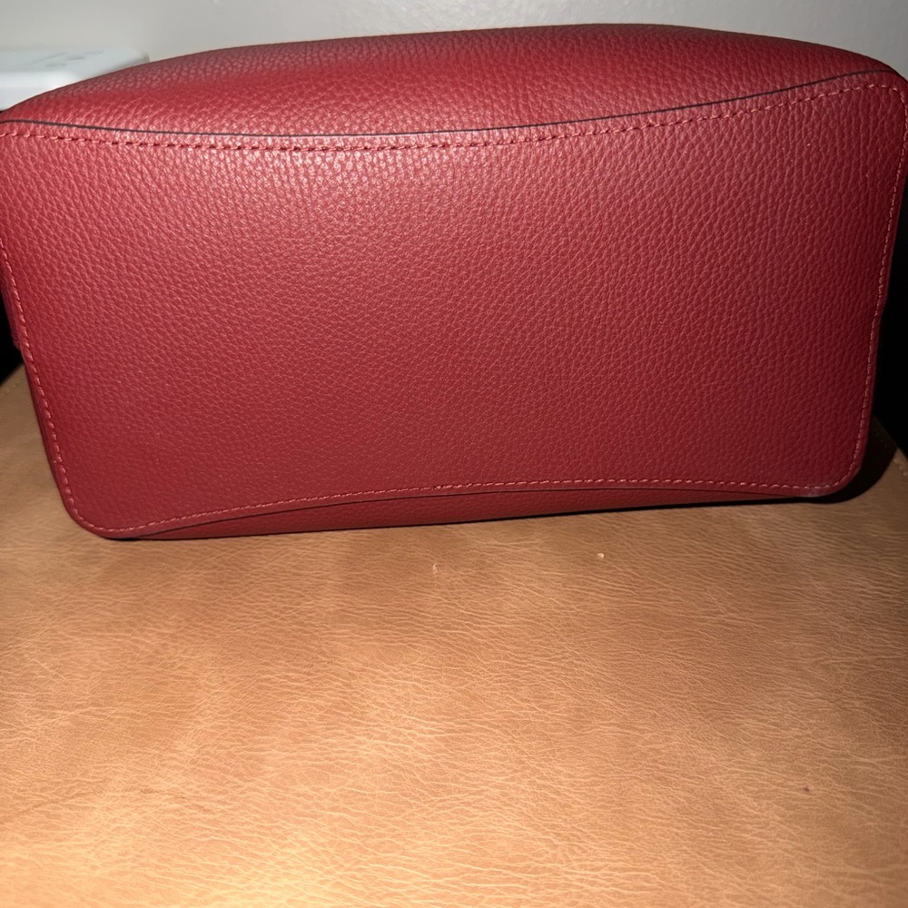 Coach Burgundy Leather Crossbody Bag - Picture 4 of 4